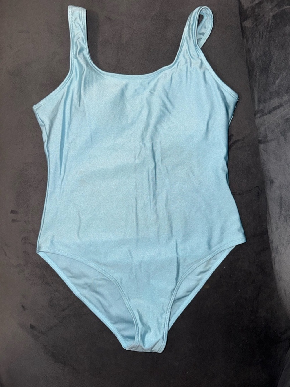 SHEIN Pastel Blue Kids One-Piece Swimsuit